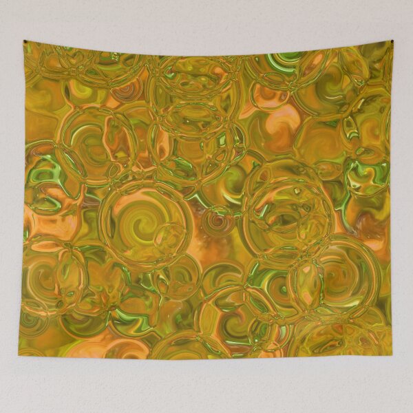Item preview, Amber Hydrangea Fractal Circles designed and sold by SXW Designs.