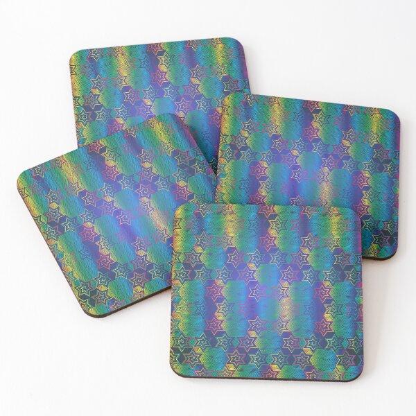 Item preview, Trefoil in Rainbow Blue designed and sold by made-with-maths.