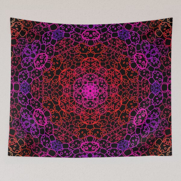 Item preview, Cursed Kaleidoscope - Red Mushrooms designed and sold by FinapplePudding.