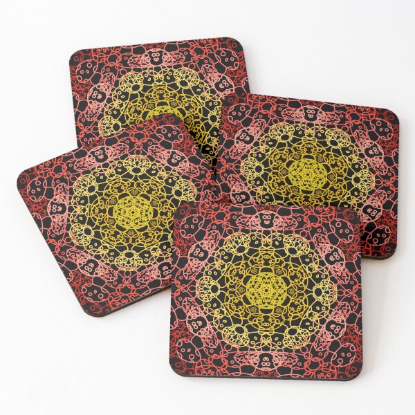 Item preview, Cursed Kaleidoscope - Fire Mushrooms designed and sold by FinapplePudding.