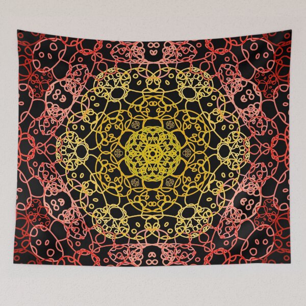 Item preview, Cursed Kaleidoscope - Fire Mushrooms designed and sold by FinapplePudding.