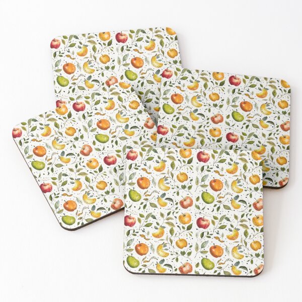 Item preview, seamless background with apples designed and sold by paratynka.