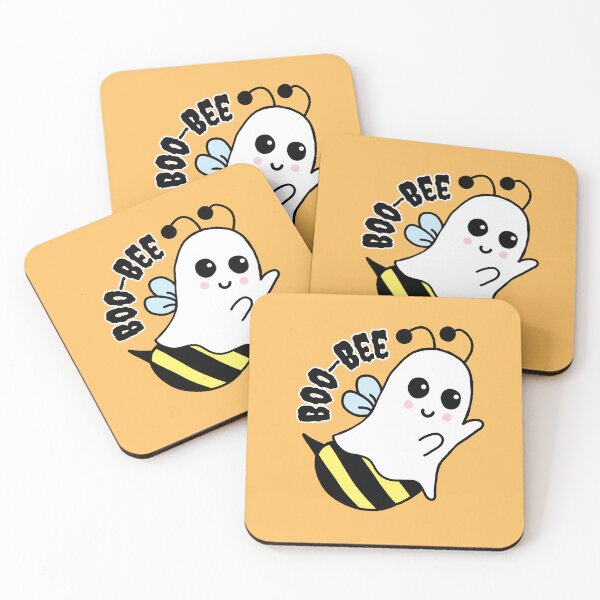Item preview, Boo Bee Spooky Cute Halloween Bumblebee Ghost Illustration designed and sold by rosaliemillen.