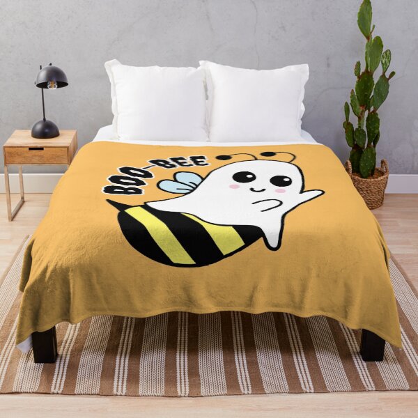 Item preview, Boo Bee Spooky Cute Halloween Bumblebee Ghost Illustration designed and sold by rosaliemillen.