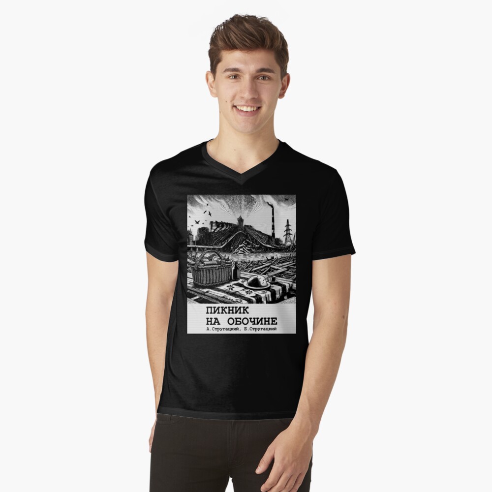 Item preview, T-Shirt mit V-Ausschnitt designed and sold by AtomicUtopia.