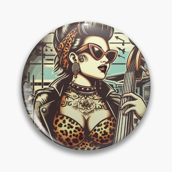 Item preview, Hot Rockabilly Girl designed and sold by PulpVintage.