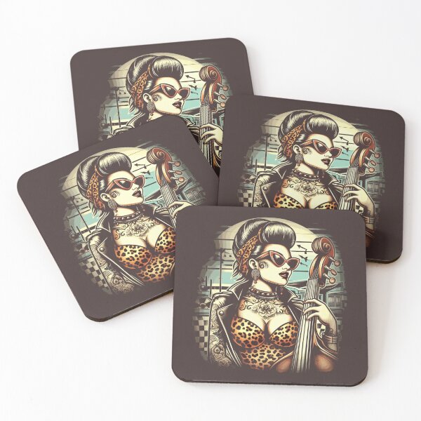 Item preview, Hot Rockabilly Girl designed and sold by PulpVintage.