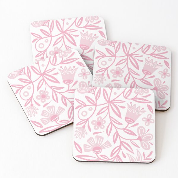 Item preview, Pink Folk Flowers designed and sold by MPillustration.