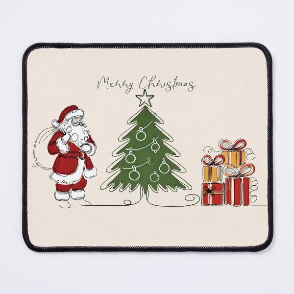 Item preview, One Line Merry Christmas Tree Presents Santa Clause 2024 Trend Mug designed and sold by The Art of Kkatarynka.