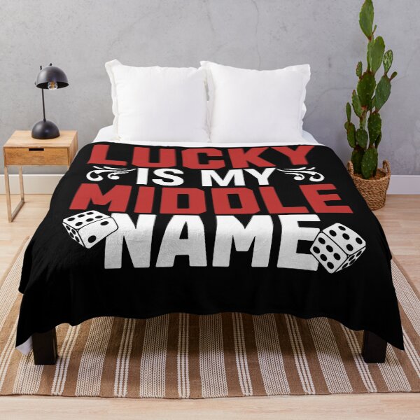 Item preview, Lucky is My Middle Name Gambling designed and sold by PrintCrafting.