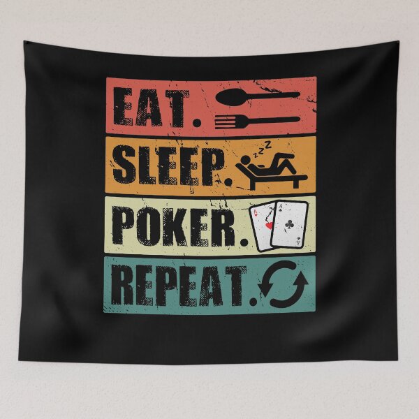 Artikelvorschau, Eat Sleep Poker Wiederholen Sie Poker-Liebhaber entworfen und verkauft von PrintCrafting.