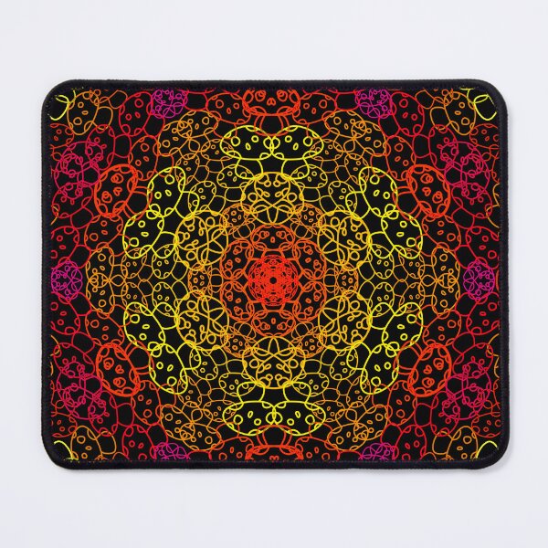 Item preview, Cursed Kaleidoscope - Vibrant Fire Mushrooms designed and sold by FinapplePudding.