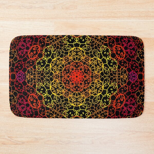 Item preview, Cursed Kaleidoscope - Vibrant Fire Mushrooms designed and sold by FinapplePudding.