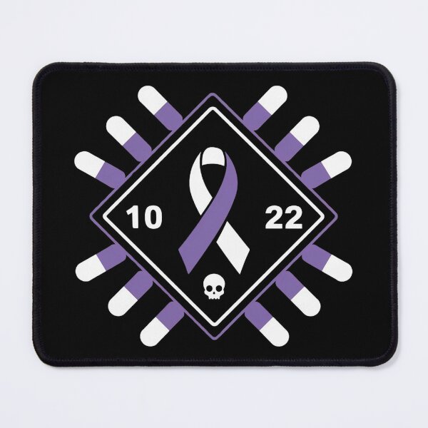 Item preview, Awareness Ribbon With Oct 22 Date - Fluoroquinolone Toxicity & Pills Graphic Tee designed and sold by BLZART.