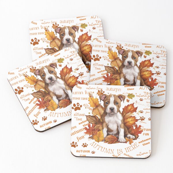 Item preview, Amstaff puppy | Autumn is here designed and sold by Twinmommy Store.