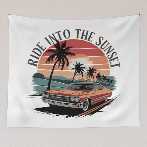 Item preview, Ride into the sunset Vintage Retro  designed and sold by ArtbySameer.