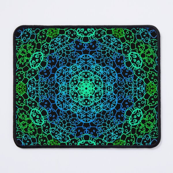 Item preview, Cursed Kaleidoscope - Blue Green Mushrooms designed and sold by FinapplePudding.