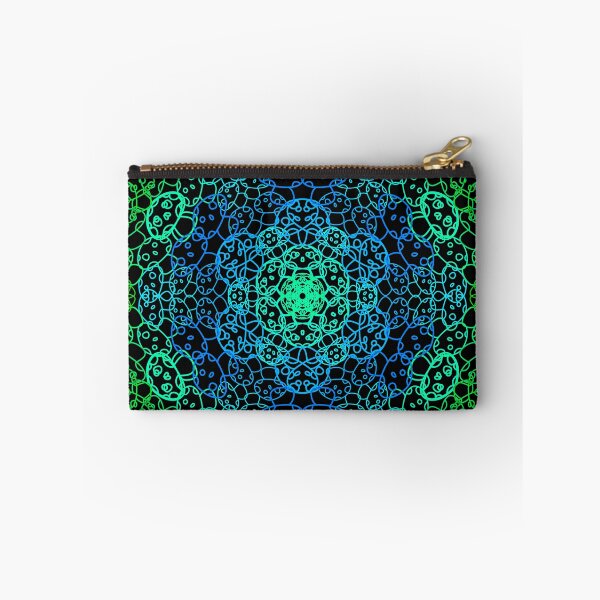 Item preview, Cursed Kaleidoscope - Blue Green Mushrooms designed and sold by FinapplePudding.