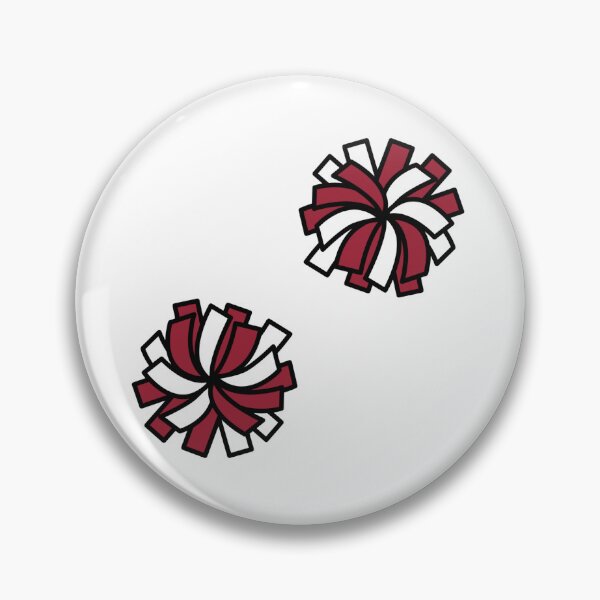 Item preview, Pom Poms (Cardinal Red & Apple Blossom) designed and sold by Spike The Punch Design Co..