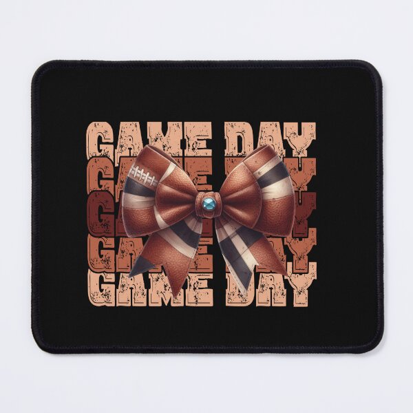 Item preview, Distressed Game Day With Football Bow designed and sold by AlienOccupation.