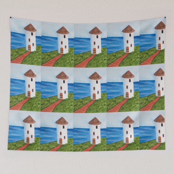 Item preview, Tower by the Sea designed and sold by lisavonbiela.