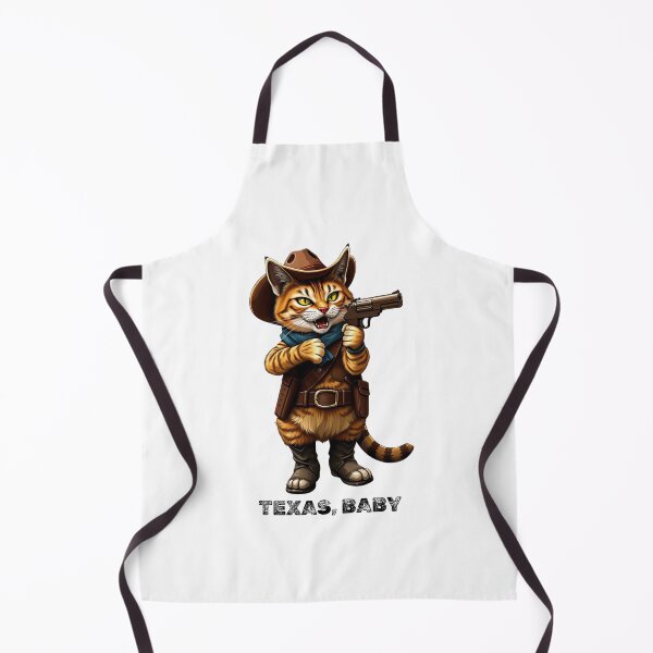 Item preview, cowboy cat with cowboy hat and gun and Texas, Baby designed and sold by GinnyGi.