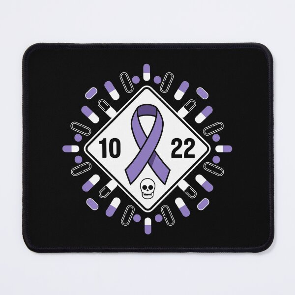Item preview, Awareness Ribbon With Oct 22 Date - Fluoroquinolone Toxicity & Pills Graphic Tee designed and sold by BLZART.