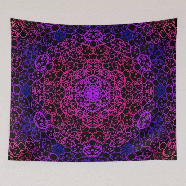 Item preview, Cursed Kaleidoscope - Purple Mushrooms designed and sold by FinapplePudding.