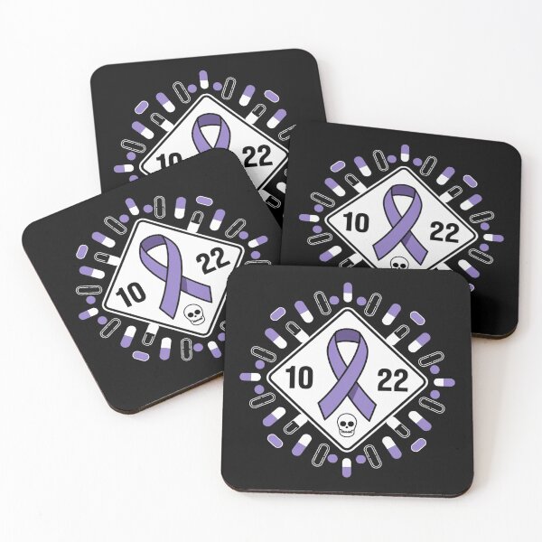 Item preview, Awareness Ribbon With Oct 22 Date - Fluoroquinolone Toxicity & Pills Graphic Tee designed and sold by BLZART.