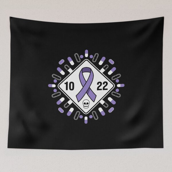 Item preview, Awareness Ribbon With Oct 22 Date - Fluoroquinolone Toxicity & Pills Graphic Tee designed and sold by BLZART.