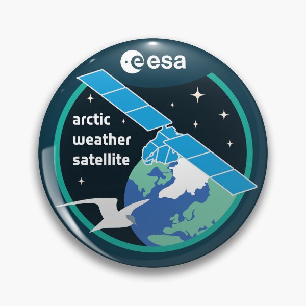 Item preview, ESA Arctic Weather Satellite Mission Patch Design designed and sold by MeetinSpace.