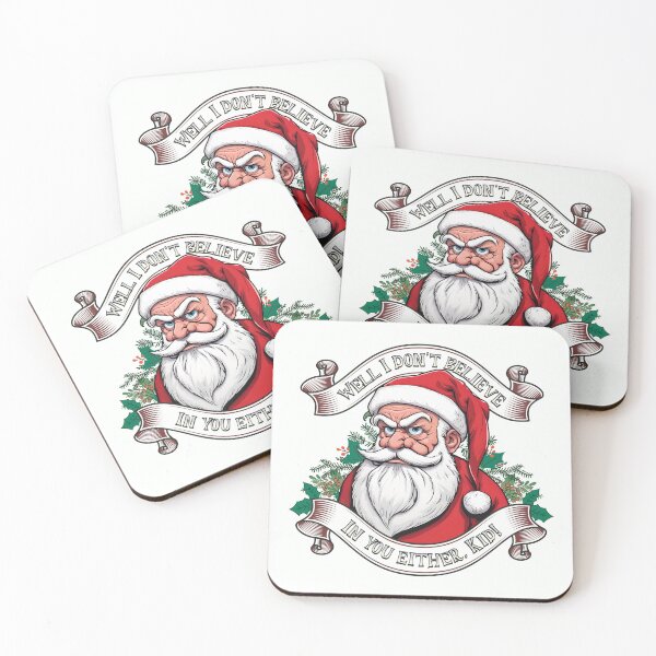 Item preview, Bad Santa Says, "I Don't Believe In You Either, Kid!" designed and sold by ORuaircDesigns.
