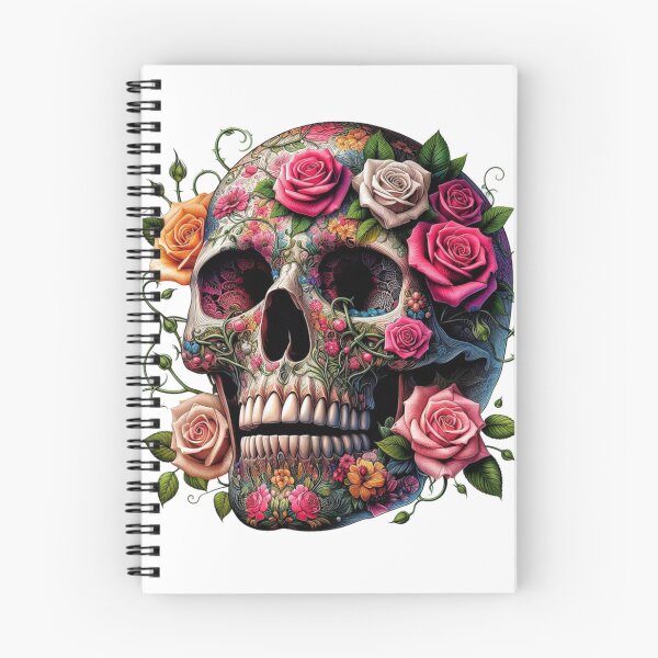 Item preview, Floral Skull Art designed and sold by Daofa.