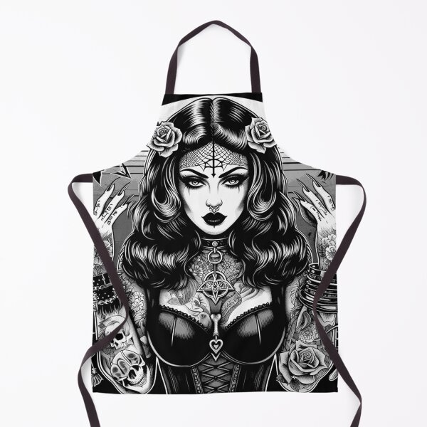 Item preview, Creepy Goth Girl designed and sold by PulpVintage.