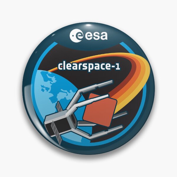 Item preview, ESA ClearSpace-1 Mission Patch: Celebrating Space Debris Removal designed and sold by MeetinSpace.
