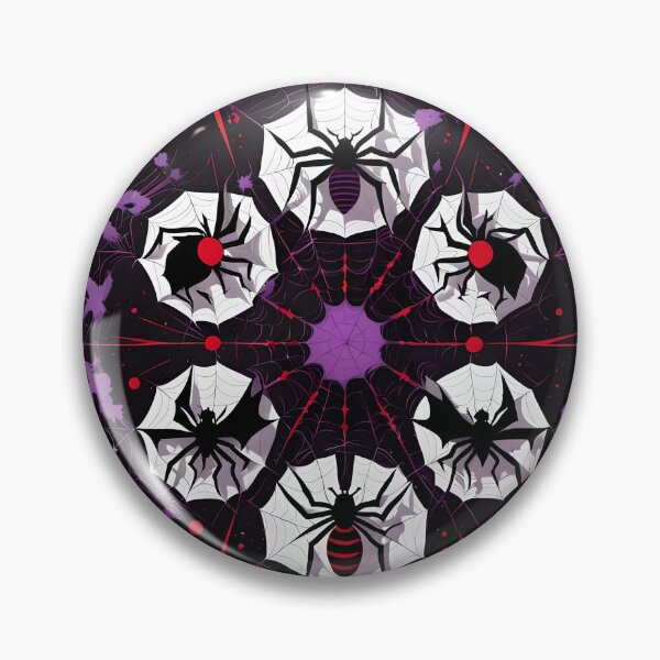 Artikelvorschau, Spinnennetz-Mandala mit Spinnen und Fledermäusen entworfen und verkauft von MandalasShops.