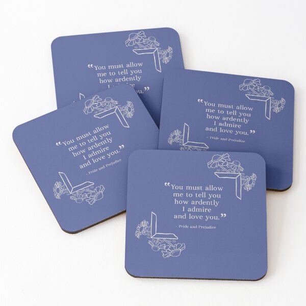 Item preview, Most Ardently Pride and Prejudice Quote Light Version designed and sold by WilfredsWords.