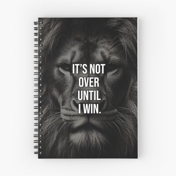 Item preview, Lion Face It's Not Over Until I Win Motivational designed and sold by Printend _.