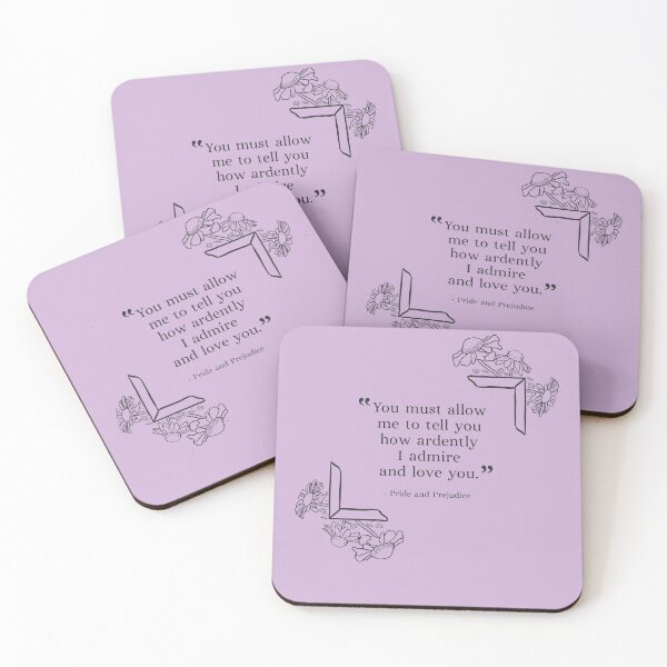 Item preview, Most Ardently Pride and Prejudice Quote Smaller Print designed and sold by WilfredsWords.