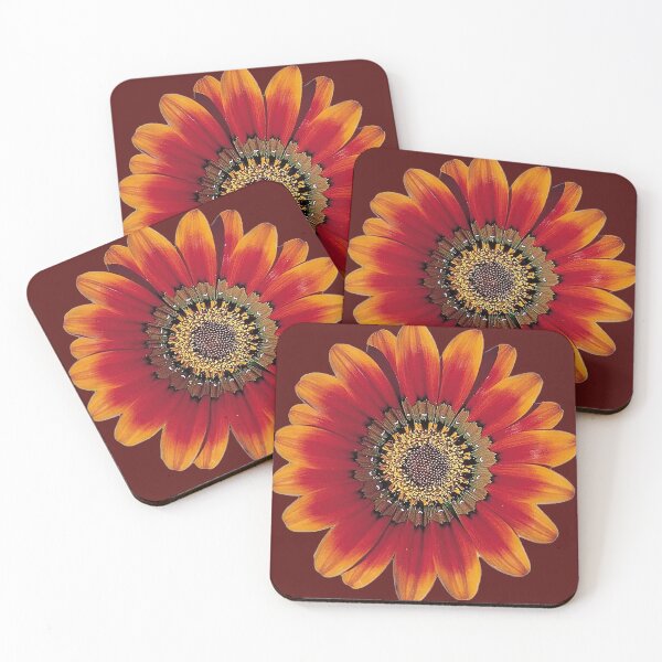 Item preview, Red and Orange Daisy designed and sold by SterkalaPress.