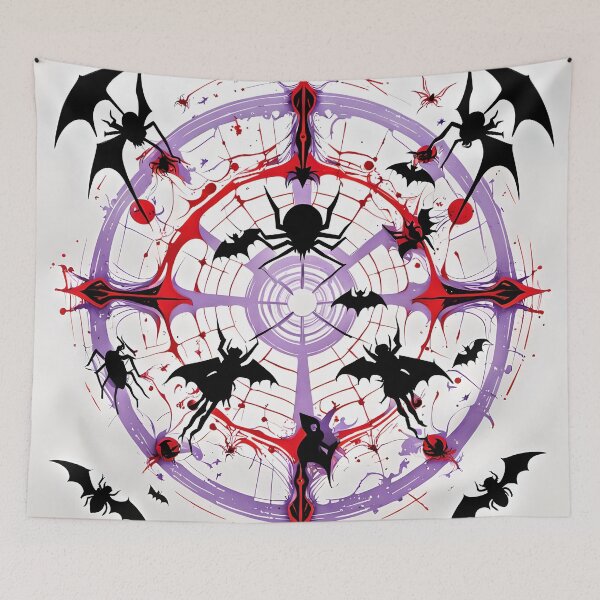 Item preview, Spider Web Halloween Mandala Design designed and sold by MandalasShops.
