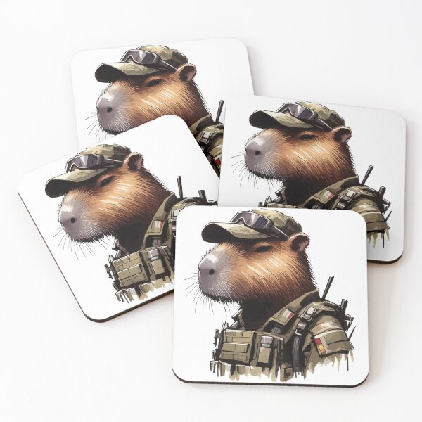 Item preview, Capybara Soldier designed and sold by TomFrontierArt.