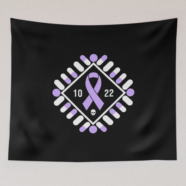 Item preview, Awareness Ribbon With Oct 22 Date - Fluoroquinolone Toxicity & Pills Graphic Tee designed and sold by BLZART.