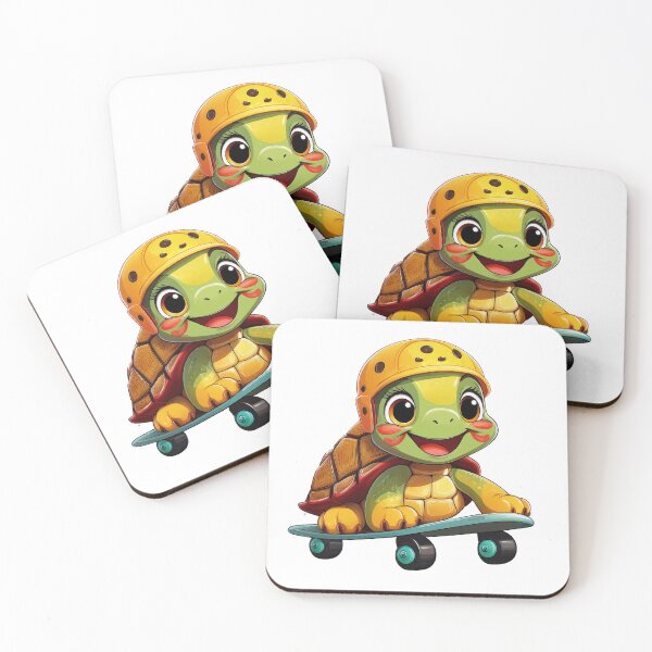 Item preview, Turtle on skateboard designed and sold by BysonDesigns.