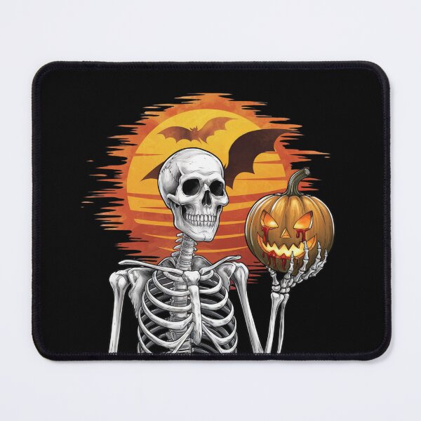 Item preview, Skeleton with Pumpkin at Sunset designed and sold by Promoc.
