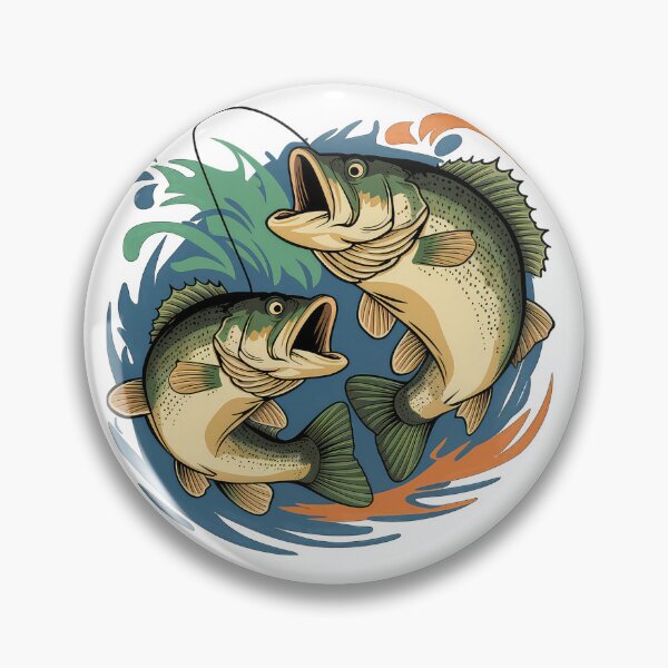 Item preview, Bass Fishing Clipart designed and sold by Designx99Shirt.