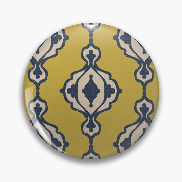 Item preview, Dacha Arabesque Pattern - Saffron, Dove, Dusk designed and sold by Irene Estelle.