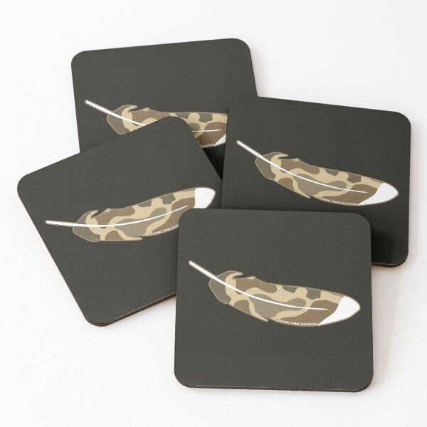 Item preview, Old School Camo Feather, Tan and Brown designed and sold by CraneCreek.