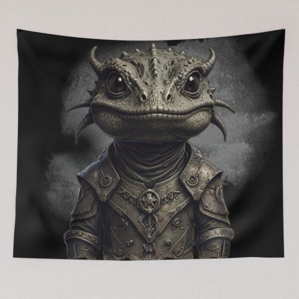 Item preview, Guardian of the Scaled Realm: Warhammer Salamanders fantasy art designed and sold by MythSpire.