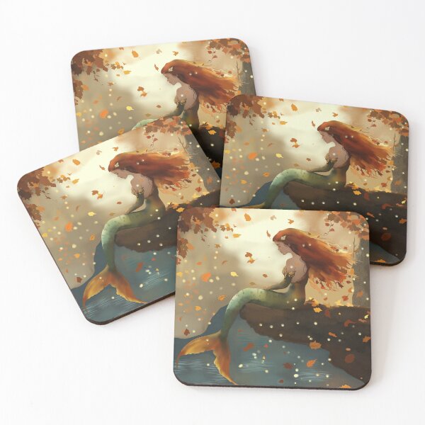 Item preview, Autumn Breeze Mermaid designed and sold by mythnomer.
